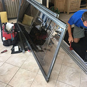 sliding glass door frame repair Fontana